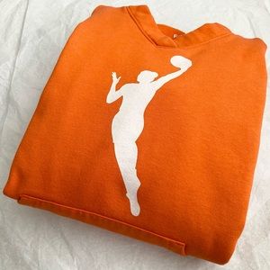 WNBA Orange Hoodie V-Neck Style Women’s Medium